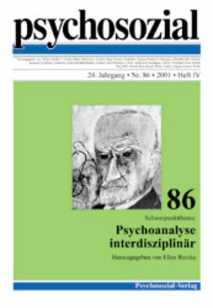 Psychosozial, Bd.86, Psychoanalyse interdisziplinär