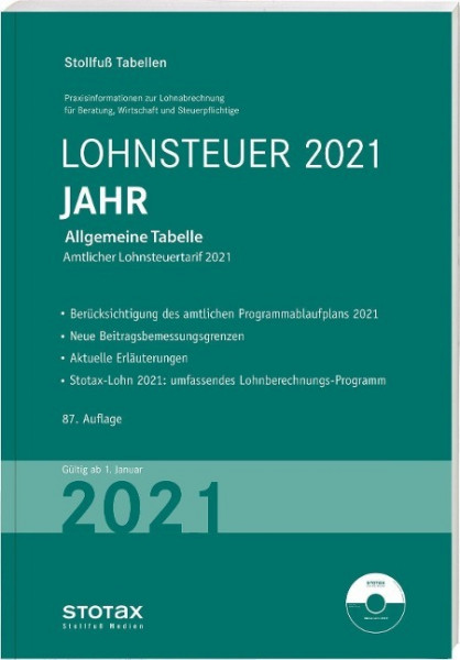 Tabelle, Lohnsteuer 2022 Jahr