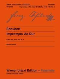 Impromptu A-Flat D 935 Ab Op. Post. 142/2 D 935: No. 2 A flat Major. Edited from the autograph and first edition. op. posth. 142. D 935. piano.