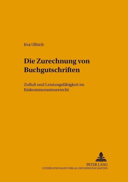 Die Zurechnung von Buchgutschriften