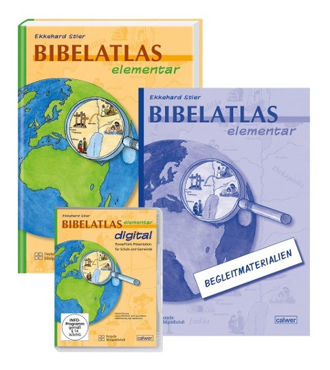 Kombi-Paket: Bibelatlas elementar, Begleitmaterialien, CD-ROM Bibelatlas elementar digital