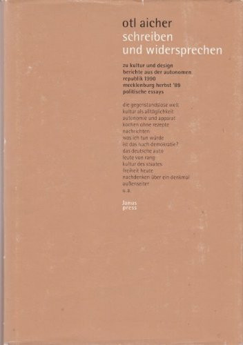 schreiben und widersprechen: Zu Kultur und Design. Mecklenburg Herbst '89. Politische Essays. Berichte aus Rotis 1990