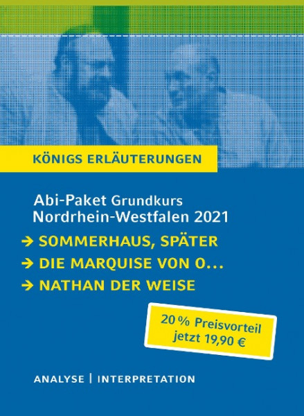 Abitur-Paket Nordrhein-Westfalen 2021. Deutsch Grundkurs - Königs Erläuterungen