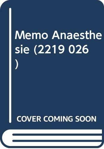 Memo Anästhesie (2219 026)