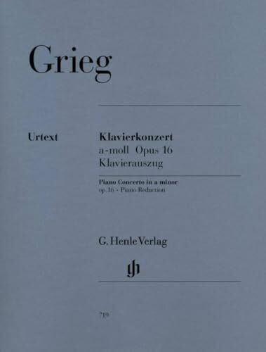 Konzert a-Moll Op 16 Klav Orch. Klavier, Klavier zu 4 Händen: Instrumentation: 2 Pianos, 4-hands, Piano Concertos (G. Henle Urtext-Ausgabe)