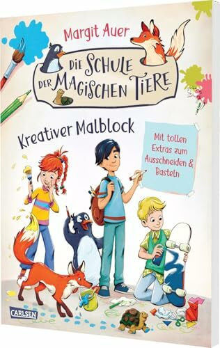Die Schule der magischen Tiere Beschäftigung: Kreativer Malblock: Mit tollen Extras zum Ausschneiden & Basteln | Für Fans ab 6 Jahren mit Origami, Mandalas, Ausmalbildern uvm.