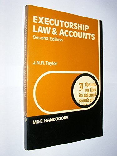 Executorship Law and Accounts (Handbook Series)