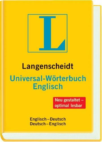 Langenscheidt Universal-Wörterbuch Englisch: Englisch-Deutsch/Deutsch-Englisch