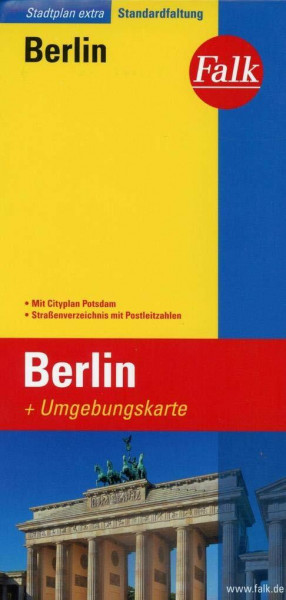 Falk Stadtplan Extra Standardfaltung Berlin mit Cityplan Potsdam