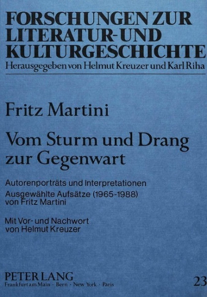 Vom Sturm und Drang zur Gegenwart