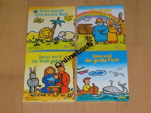 4 Bücher Bibelgeschichten - Miniausgabe Folge 1 - 4