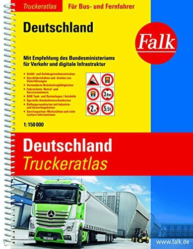 Falk Truckeratlas 1:150.000: für Bus- und Fernfahrer (Falk Atlas)