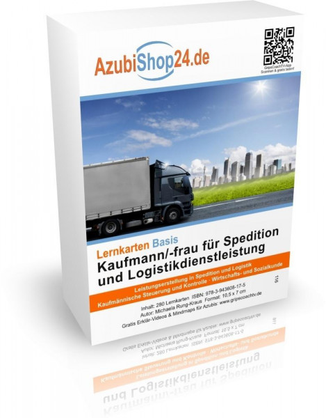 AzubiShop24.de Basis-Lernkarten Kaufmann/-frau für Spedition und Logistikdienstleistung