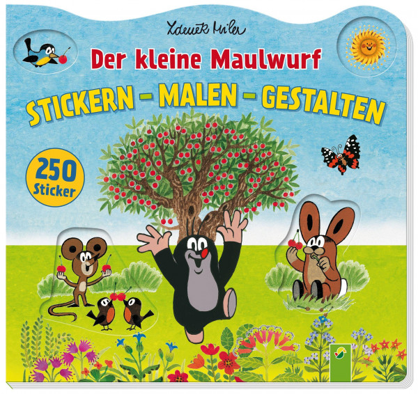 Der kleine Maulwurf: Malen Stickern Gestalten