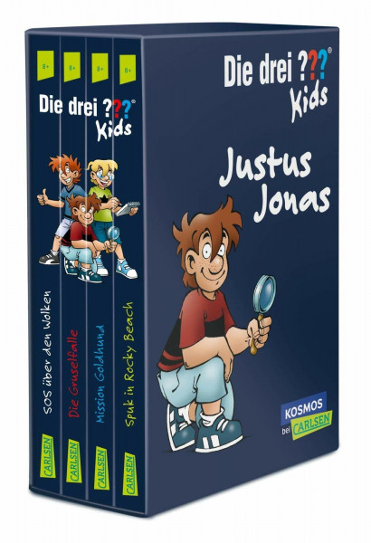 Die drei ??? Kids: 4 Bände im Schuber (SOS über den Wolken, Spuk in Rocky Beach, Die Gruselfalle, Mission Goldhund): Packende Kinderkrimis für Erstleser*innen
