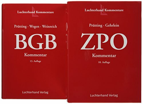Bundle: BGB Kommentar, 13. Auflage & ZPO Kommentar, 10. Auflage