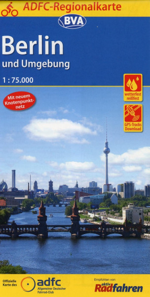 ADFC-Regionalkarte Berlin und Umgebung