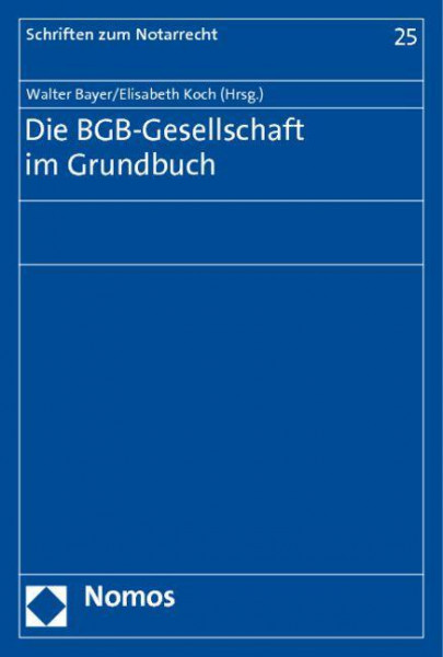 Die BGB-Gesellschaft im Grundbuch