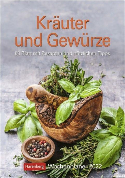 Kräuter und Gewürze 2022 Wochenplaner