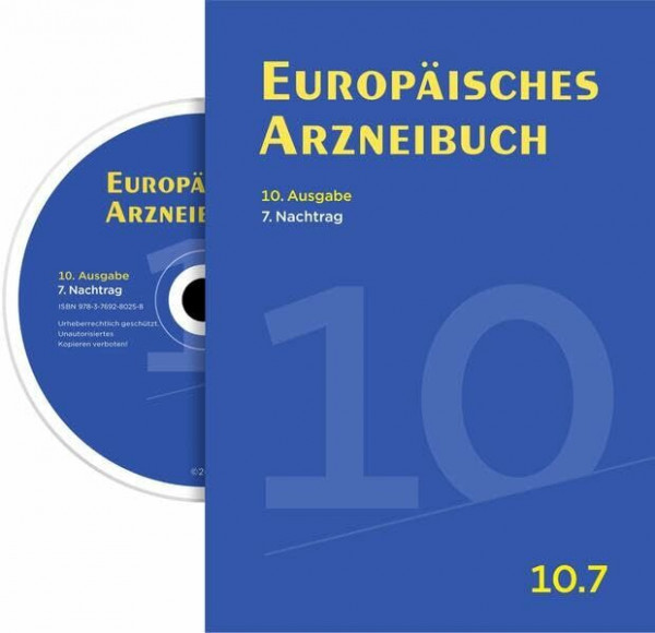 Europäisches Arzneibuch Digital, 10. Ausgabe, 7. Nachtrag: Amtliche deutsche Ausgabe (Ph. Eur. 10.7)