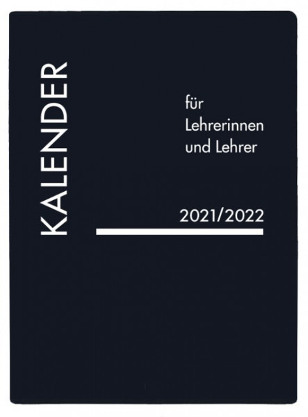 Lehrerkalender PVC schwarz 2021/2022