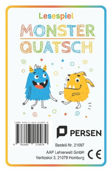 Lesespiel Monster-Quatsch
