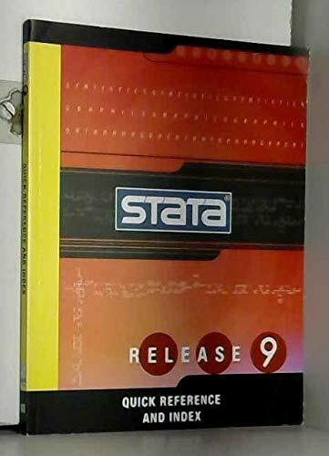 Stata Release 9 Quick Reference and Index