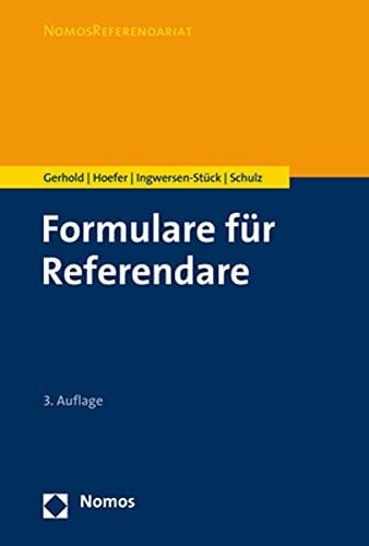 Formulare für Referendare (NomosReferendariat) Formulare für Referendare (NomosReferendariat)