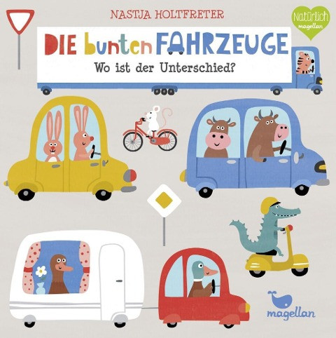 Die bunten Fahrzeuge - Wo ist der Unterschied?