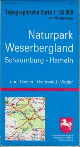 Topographische Sonderkarten Niedersachsen. Sonderblattschnitte auf der Grundlage der amtlichen topographischen Karten, meistens grösseres ... Deister, Osterwald, Vogler. Mit Wanderwegen