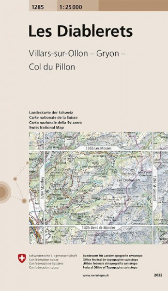 Swisstopo 1 : 25 000 Les Diablerets