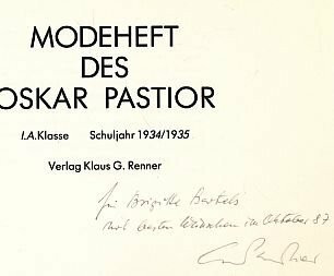 Modeheft des Oskar Pastior - Schuljahr 1934/1935