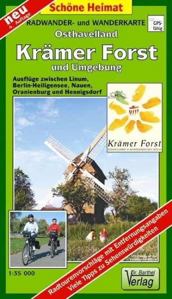 Krämer Forst und Umgebung 1 : 35 000. Radwander- und Wanderkarte