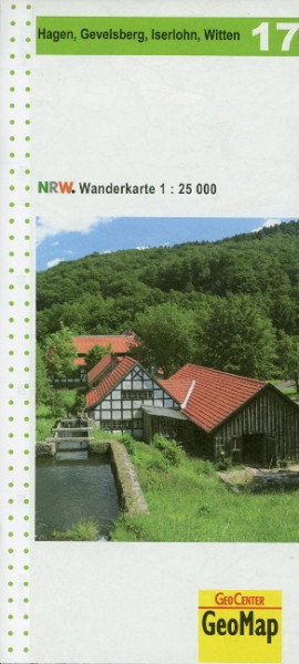 NRW Wanderkarte 17 Hagen, Gevelsberg, Iserlohn, Witten 1 : 25 000