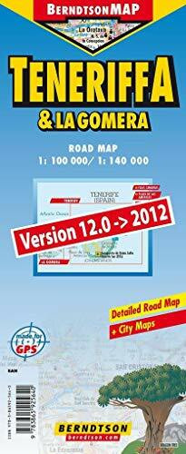 Tenerife & La Gomera 1: 100 000/ 1: 140 000 +++ Islas Canarias, Playa de las Américas, Puerto de la Cruz, Santa Cruz de Tenerife, Time Zone ... de la ... Cruz de Tenerife, Time Zone (BerndtsonMAP)