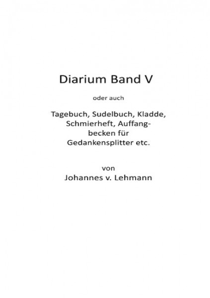 Diarium V