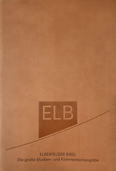 Elberfelder Bibel. Die große Studien- und Kommentarausgabe, Kunstleder Beige