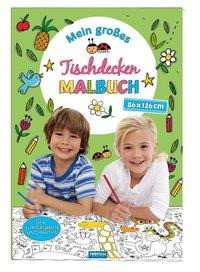 Mein großes Tischdecken-Malbuch grün