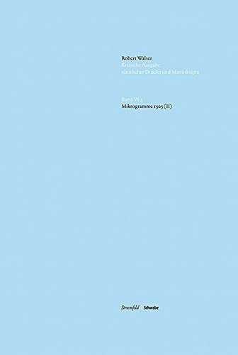 Mikrogramme 1925 (II) (Kritische Robert Walser-ausgabe, 3)