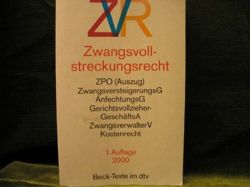 Zwangsvollstreckungsrecht (Beck-Texte im dtv)