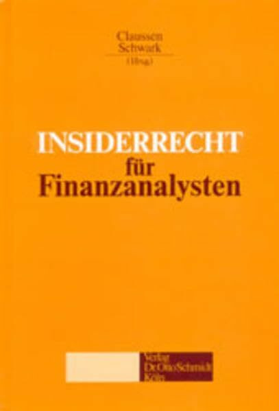 Insiderrecht für Finanzanalysen