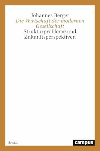 Die Wirtschaft der modernen Gesellschaft: Strukturprobleme und Zukunftsperspektiven (Theorie und Gesellschaft)