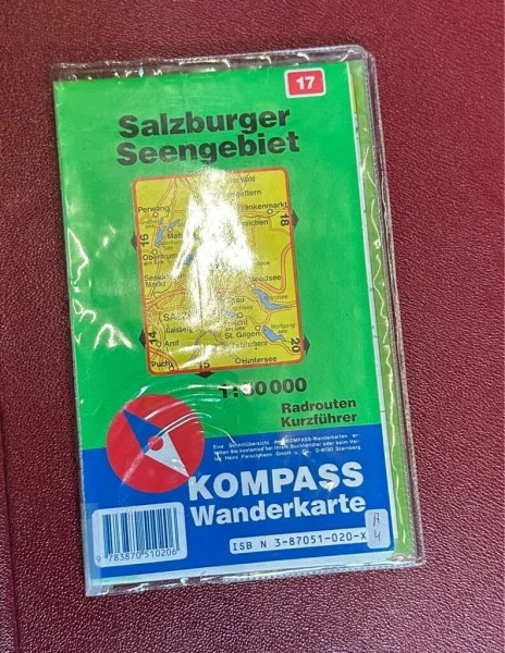 Kompass Karten, Salzburger Seengebiet: Mit Kurzführer und Radwegen. 1:50000 (KOMPASS Wanderkarte)