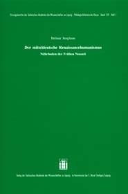 Der mittelhochdeutsche Renaissancehumanismus