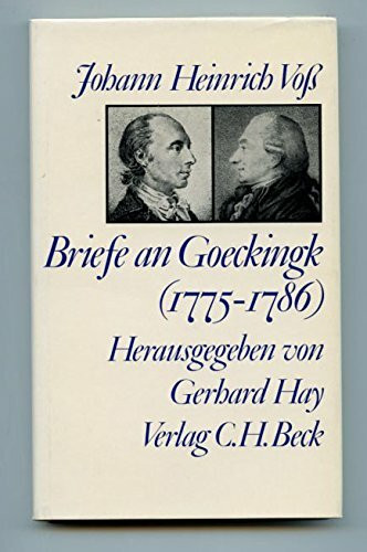Briefe an Goeckingk. 1775-1786