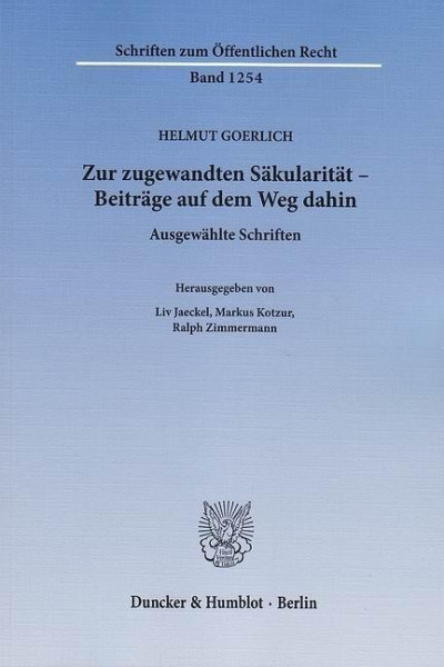 Zur zugewandten Säkularität - Beiträge auf dem Weg dahin