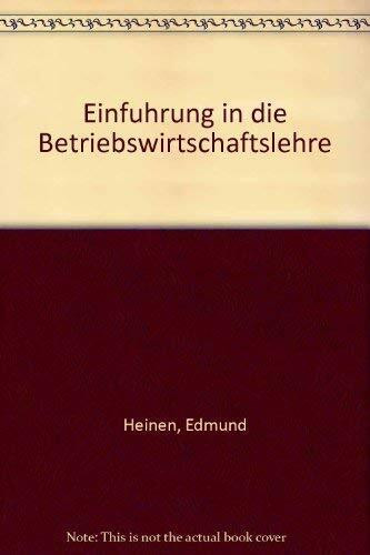 Einführung in die Betriebswirtschaftslehre