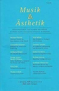 Musik & Ästhetik.7. Jg., Heft 25, Januar 2003.