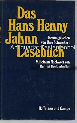 Das Hans Henny Jahnn Lesebuch: Nachw. v. Helmut Heißenbüttel