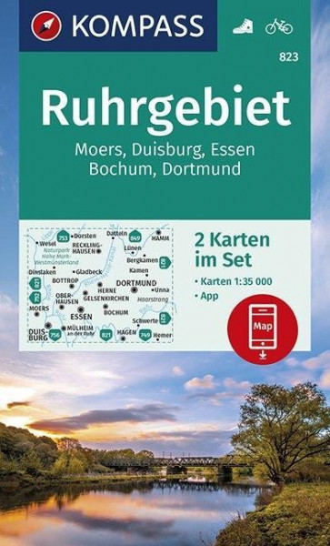 KOMPASS Wanderkarte Ruhrgebiet 1:35.000